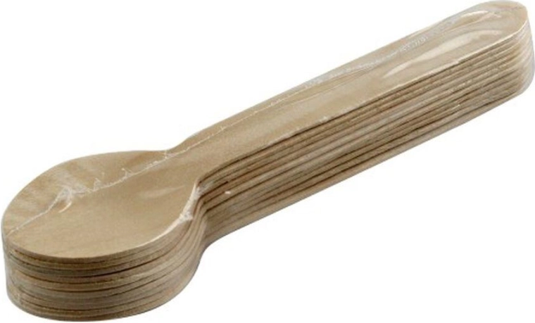 Houten wegwerp lepels 160 mm (10 stuks)
