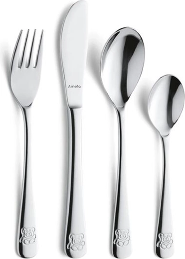 Kinderbestekset Amefa Beertje 4 stuks