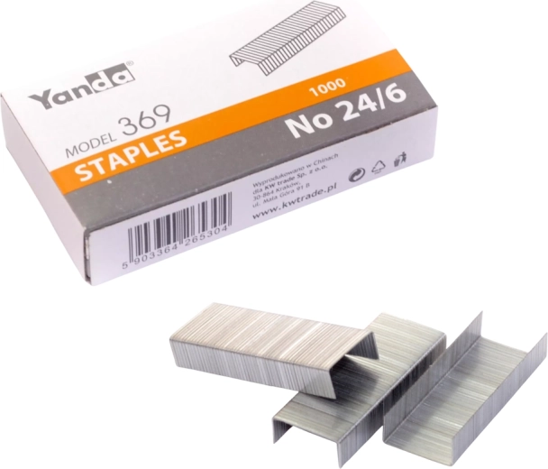 Kantoorhechtjes 24/6 YANDA 1000 stuks