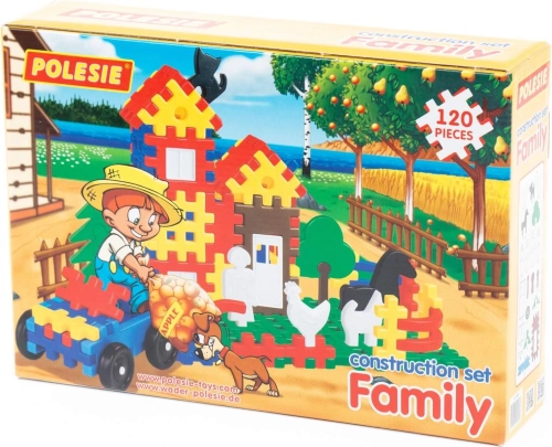 Retro plastic bouwset - Blok Family 120