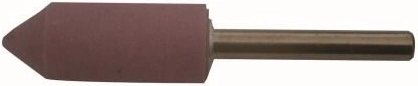 Cilindrisch slijplichaam met punt 16 × 40 mm, schacht 6 mm, korrel 80