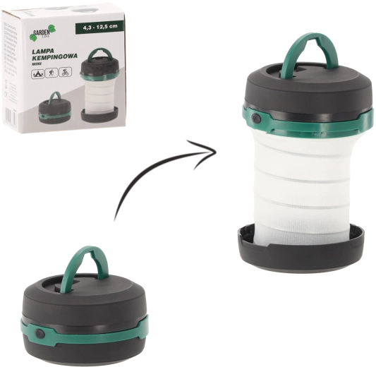 Mini campinglampje 4,3–12,5 cm