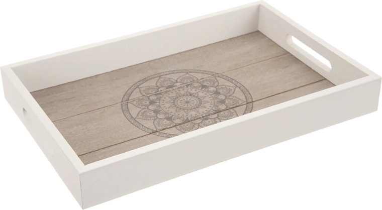 Houten serveertray Mandala 30 × 20 cm