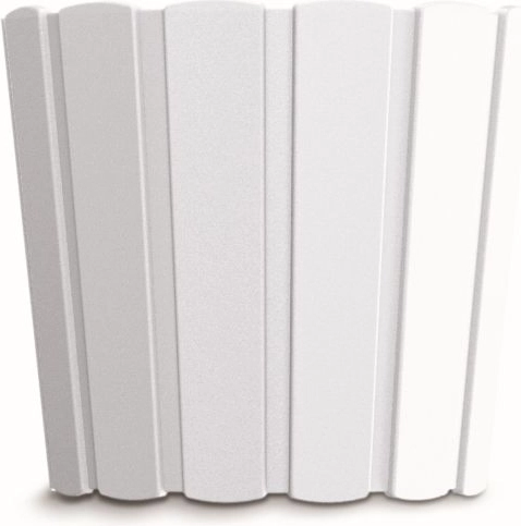 Kunststof bloempot Boardee Basic 28,5 cm wit