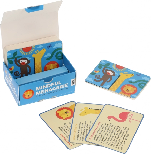 Petit Collage kaarten met rustgevende activiteiten met dieren