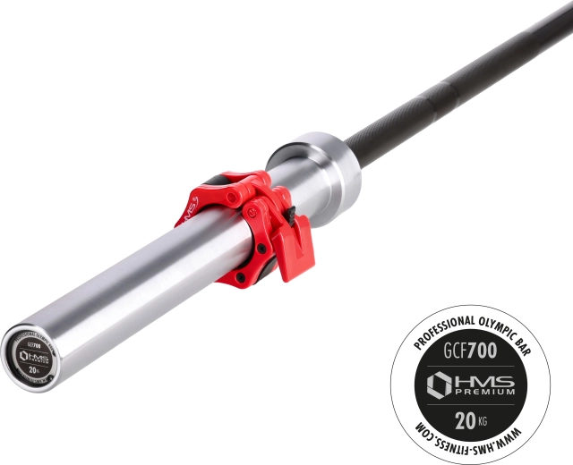Olympische halterstang HMS Premium GCF700 20 kg, 220 cm, 50 mm