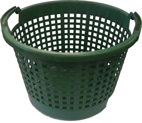 Kunststof mand 35 l, groen