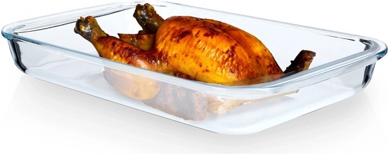 Glazen hittebestendige ovenschaal 39,5 × 24 × 5 cm, 3 l