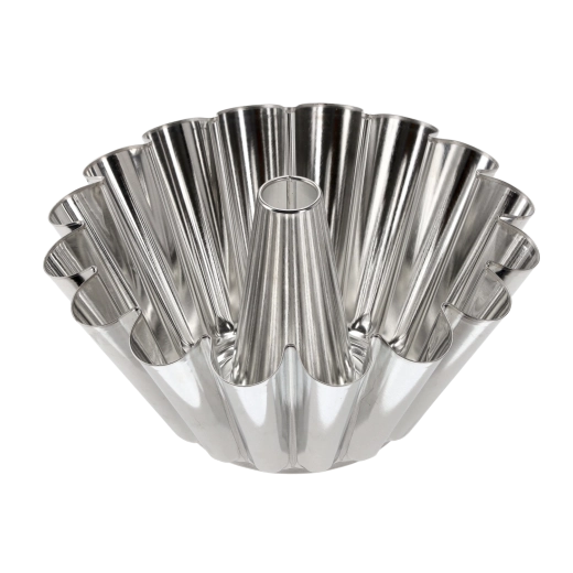 Tulbandvorm met buis 23 cm van vertind plaatstaal