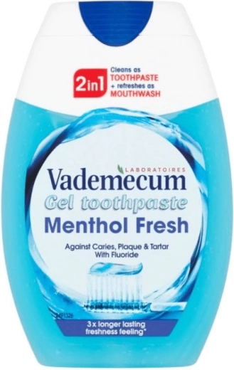 Vademecum 2-in-1 Menthol Fresh gel tandpasta 75 ml