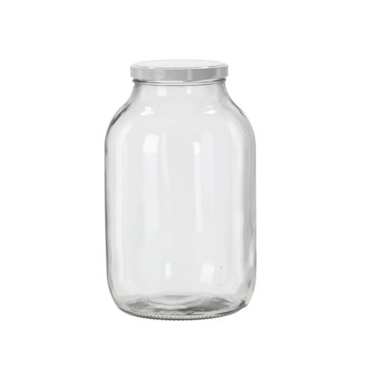 Weckpot 4 l met wit schroefdeksel