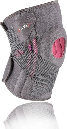 Kniebrace met open knieschijf en kruislingse aansnoering