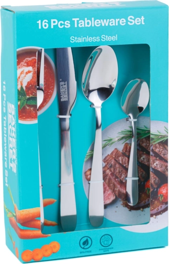 Baker's Secret 16-delige bestekset in mat zilver