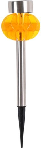 Zonnelamp voor de tuin 8 × 34 cm kunststof/roestvrij staal, LED