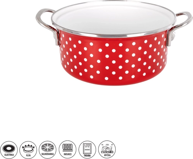 Geëmailleerde kookpan TEČKA Lem 2,2 l