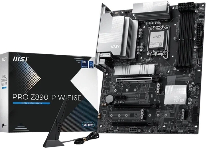 MSI Pro Z890-P WiFi 6E ATX-moederbord voor Intel LGA1851