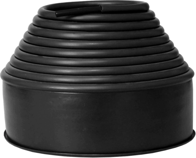 Kunststof gazonrand JACOB 10 × 600 cm, zwart