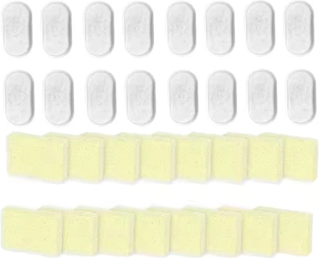 Vervangingsfilters voor ROJECO waterfontein 1,5 l – set van 16 stuks