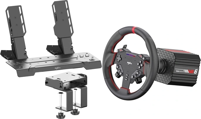 PXN VD6 racesimulatorset met direct drive stuur en pedalen