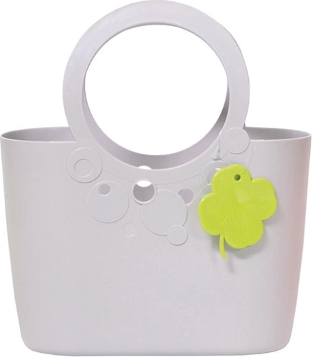 Stijlvolle plastic tas LILY, lichtpaars 6,4 l
