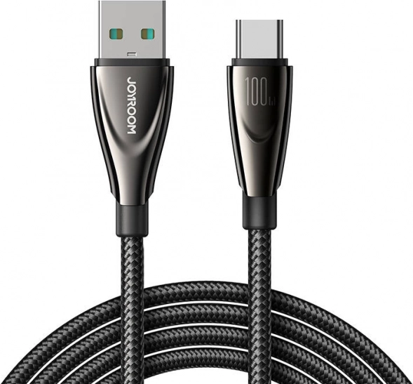 Kabel JOYROOM USB-A naar USB-C 100 W, 1,2 m, zwart
