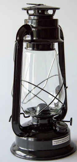 Petroleumlamp 30 cm zwart