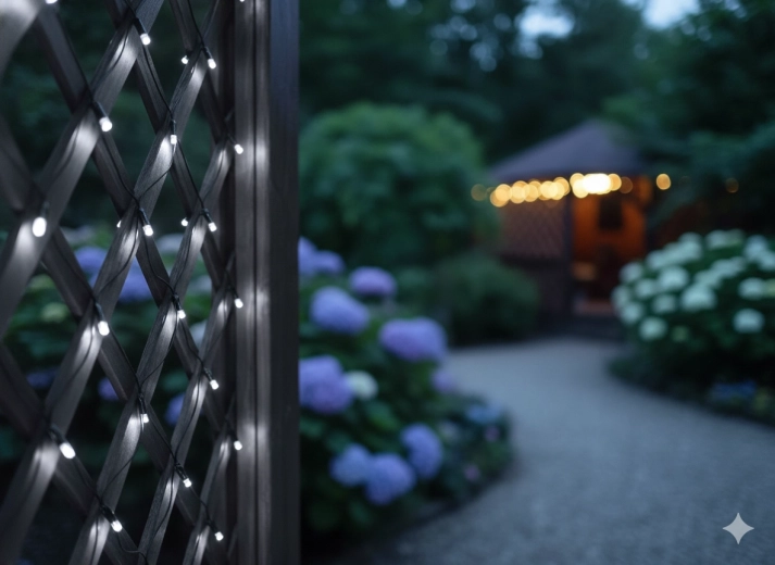 LED-lichtnet 2 × 2 m, koud wit, 256 LED, voor binnen en buiten