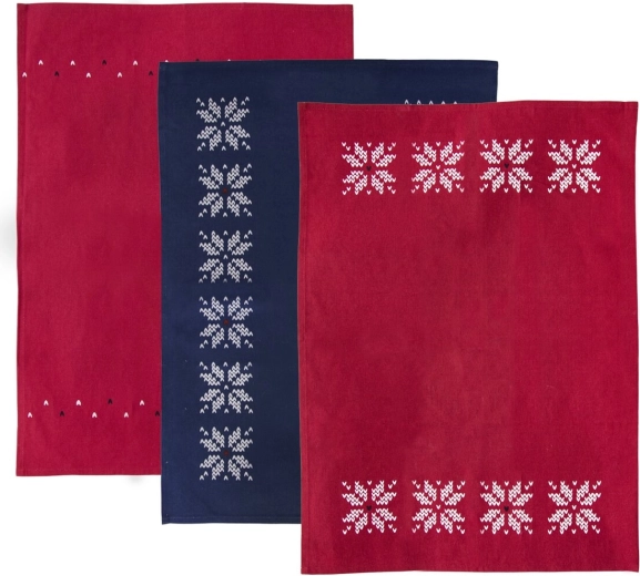 Katoenen keukendoeken Kersttrui 3 stuks