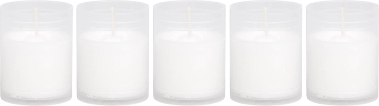 Witte navulling voor grafkaars 5 cm (5 stuks)
