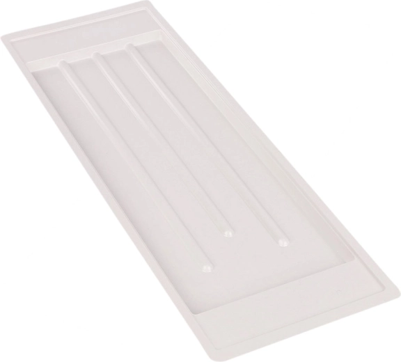 Metpol witte opvangbak 59,5 × 20 cm voor een tweelaags afdruiprek 60 cm