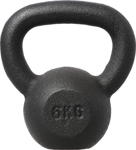 Gietijzeren kettlebell HMS 6 kg zwart