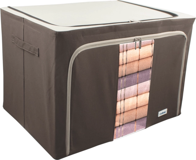 Textiele kledingbox met venster 100 l KAMAI ORDINETT