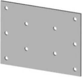 Verbindingsplaat 30 × 70 mm verzinkt staal