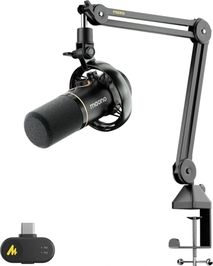 Maono PD200WS dynamische microfoon USB/XLR/2,4 GHz (zwart)
