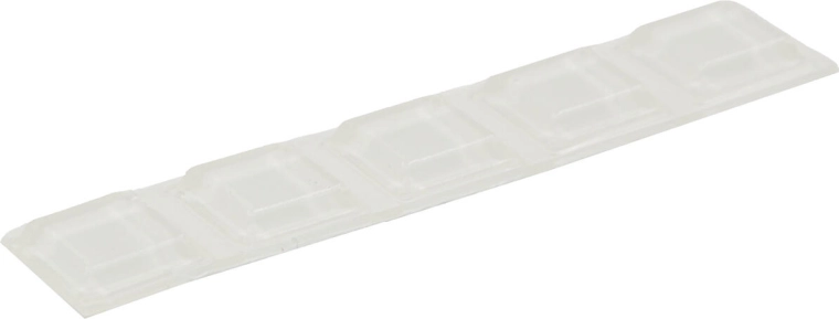 Zelfklevende transparante stootdop vierkant 12,7 × 12,7 × 3 mm, set van 5 stuks