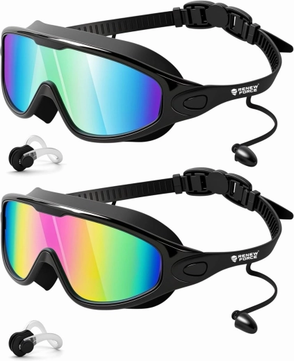 Set van 2 zwembrillen RENEW FORCE met UV 400-filter
