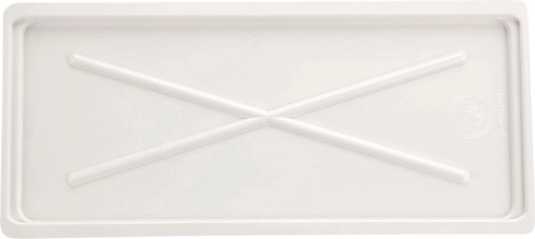 Witte afdruipbak voor afwasrek 50 cm