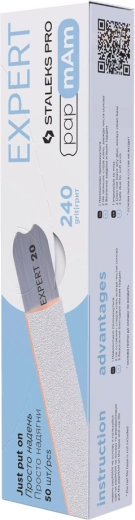 Staleks wegwerpvijlen papmAm recht 240 grit, 50 stuks