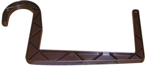 Kunststof ronde hangbeugel voor bloembakken 11 × 12 cm, bruin
