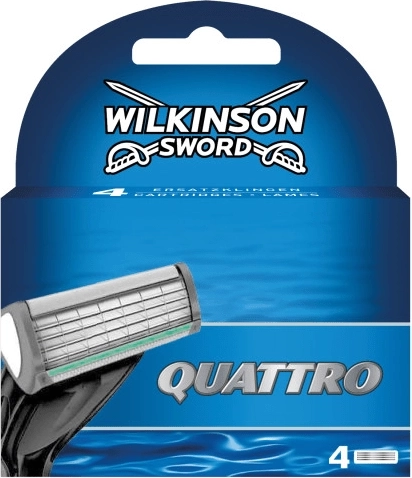 Vervangende scheermesjes WILKINSON QUATTRO, 4 stuks