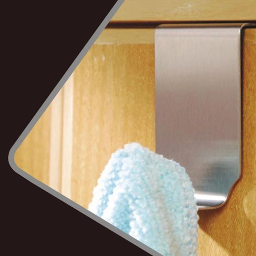 Roestvrijstalen ophanghaak voor theedoeken 4 × 7,2 × 2,5 cm