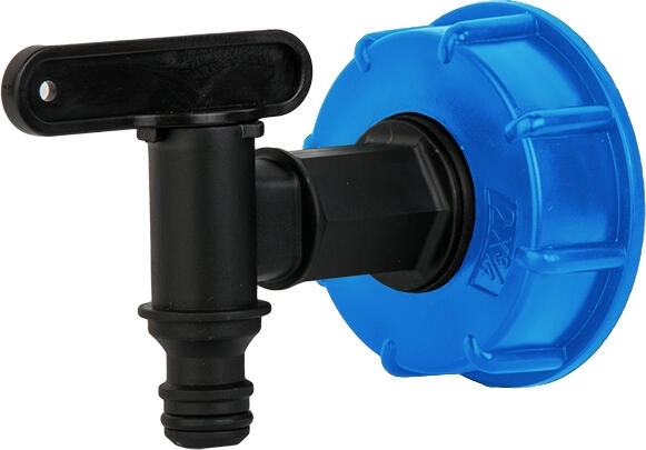 IBC-kraan 3/4" met snelkoppeling en S60x6-adapter