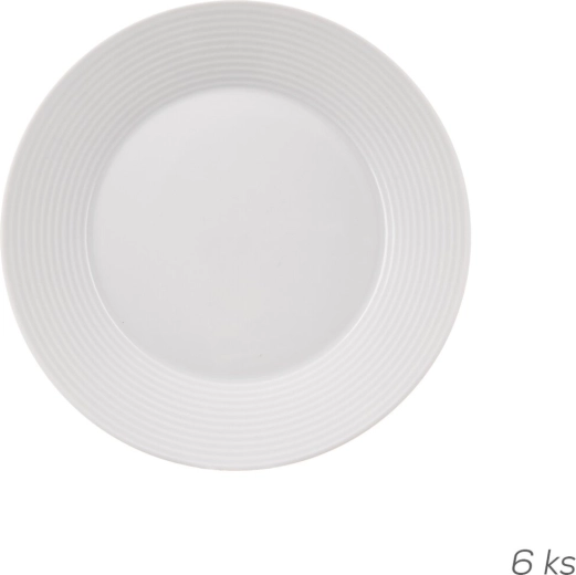 Porseleinen dessertborden Mona „lijn” 19 cm, set van 6 stuks