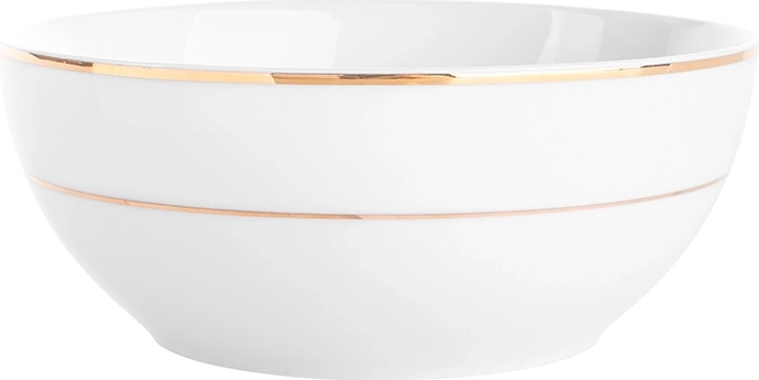 MariaPaula klassiek gouden lijn slakom 17 cm, 820 ml