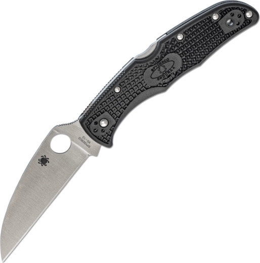 Zakmes Spyderco Endura 4 Wharncliffe, gladde snede, VG-10, zwart FRN