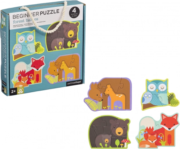 Petit Collage eerste puzzel - Bosdieren