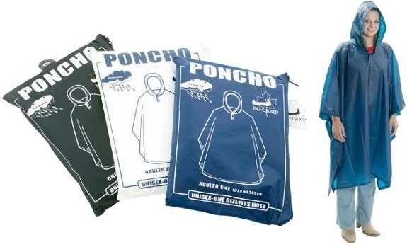 Kinder waterdichte PVC regenjas met capuchon, blauw