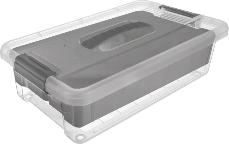 Opbergbox UH MULTI Stormax rechthoek 6 l met grijs inzetstuk