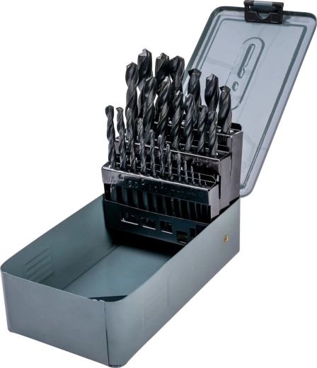 Set HSS-metaalboren 1,0–13,0 mm, 25-delig