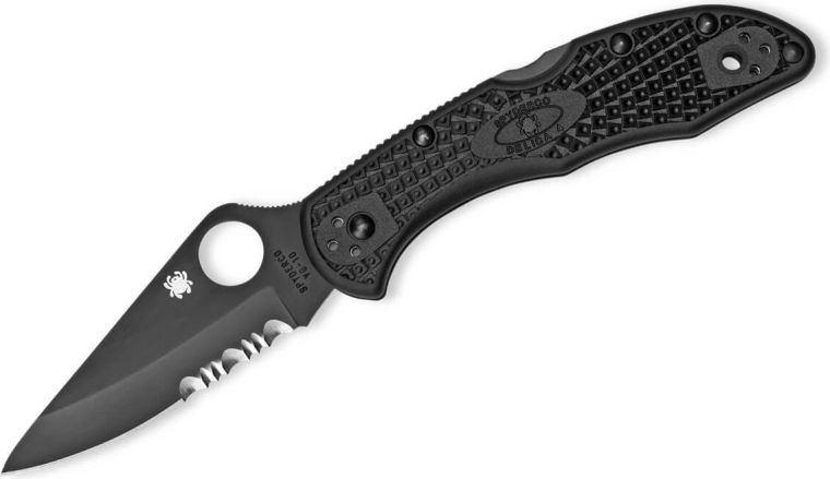 Spyderco Delica 4 Lightweight All Black zakmes